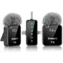 GRENARO Mic for YouTube Wireless, Dual Lapel Wireless Microphone for Recording with LED Display, 164ft Range, Mute/Reverb/Noise Reduction for YouTube, Live Streaming, Vlogging
