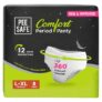 Pee Safe Comfort Period Panties | L-XL | 8 Panties | 360° Protection | 12 Hr Protection | Leak Proof | Overnight Comfort | Rash & Toxin Free | Seamless Fit
