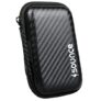 Sounce Rugged Hard Drive Case,6.35cm/2.5-inch, Hard Disk Docking Station, Portable Storage Shell for Hard Disk USB Cable Power Bank Mobile Charger Earphone, Waterproof (Black)
