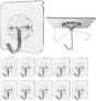 Shalvi Adhesive Hooks for Wall, Sticky Wall Hook for Hangers,Bathroom hangings Hook 50(Pack of 50)