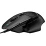 Logitech G502 X Wired Gaming Mouse – LIGHTFORCE Hybrid Optical-Mechanical Primary switches, Hero 25K Gaming Sensor, Compatible with PC/macOS/Windows – Black