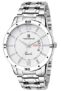 TIMEWEAR Formal Day Date Stainless Steel Watch Collection For Men Analogue Men’s Watch(White Dial & Silver Colored Strap)-221Wdtg