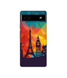 Amazon Brand- Solimo Designer Colored Paris 3D Printed Hard Mobile Back Case Cover Compatible for Google Pixel 6a 5G
