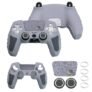 ZORBES® Game Controller Silicone Cover for PS5 Game Controller 30th Anniversary Customized Protective Cover, with 2 Thumb Grip Caps & Touchpad Sticker