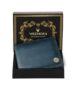 WildHorn RFID Protected Leather Wallet for Men,Blue