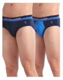 U.S. POLO ASSN. Men’s Elasticized Waist OEB02 Briefs – Pack of 2 (Navy-Blue-Navy XL)