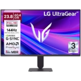 LG 24G411A 60.4 cm(24 Inch) Ultragear FHD(1920 x 1080) IPS Gaming Monitor, 1ms MBR, 144Hz (O/C), HDR10, NVIDIA G-Sync Compatible, AMD FreeSync, HDR10, HDMI, DP, HP Out, Anti-Glare, Slim Stand, Black
