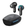 CrossBeats Fury Max Gaming TWS in-Ear Buds |100hr Playtime Bluetooth Earphones | RGB Lights | BT v5.4 | 30ms Low Latency | 360° Spatial Audio | 3D Sound Stage | 6 mics AI ENC | Dual EQ Modes(Black)