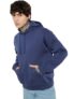Max URB_N Men Knit Hooded Oversized Sweatshirt(Blue_M)