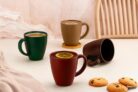 Clazkit Earth Friendly Statement Coffee Mug Set of 4 |Cups and Mugs Made with Rice Husk | Cup | Microwave Safe Mugs (Reheat Only) | Cute Mugs for Gift