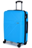 ACEPACK Dawn Large Size Lightweight Luggage – Recyclable Polypropylene, Anti-Theft Double Safety Zipper, Built-in Number Lock, 3-Year Warranty (28,Aquarius Teal)