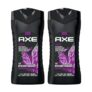 AXE Excite 3-in-1 Body, Face & Hair Wash | Crisp Coconut & Black Pepper Scent | 12H Refreshing Fragrance |Combo of 2| 250 ml Each