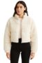 KOTTY Women’s Coral Fabric Violet White Jacket (White,M) KTTWOMENSJACKET324M
