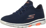 Skechers Womens GO Walk 5 – UPRISE Navy/Coral Walking Shoe – 3 UK (124010)