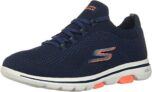 Skechers Womens GO Walk 5 – UPRISE Navy/Coral Walking Shoe – 3 UK (124010)