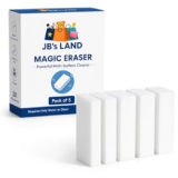 Magic Eraser Sponge | Pack of 5 | No Scratch Multi-Surface Cleaning Sponge | Removes Tough Stains | Just Add Water | for Walls, Kitchen, Bathroom, Shoes, Switch Boards & Utensils