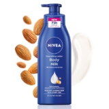 NIVEA Nourishing Body Milk 400ml Body Lotion with Hyaluronic Acid | 72Hr Hydration | Deep Moisture Care for Very Dry Skin | Enriched with Almond Oil | Smooth, Radiant & Healthy Looking Skin Care