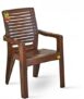 AADB PLASTIC Modern Plastic Chair go Home Bedroom (Brown)