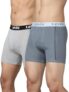 Levi’s 007A Men’s Pure Cotton Solid Boxer Brief – Mid Rise, Outer Elastic Waistband (Pack of 2)