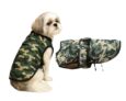 The Pets Company Dog Winter Coat, Jacket, Clothes, Windproof, Light Weight, Washable, Ultra Warm Thick Fleece Lined Dog Vest for Cold Weather Protection, (Camouflage, Small – Medium – 16 Inch)