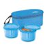 MILTON Graze Big Lunch Box, 2 Round Inner Steel Microwave Safe Containers 450 ml Each with Insulated Bag, Odour Proof, Tiffin for Office Men, Women, Leak-Proof Containers, Easy to Carry, Blue