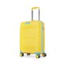 Skybags Cabin Paratrip Hardshell Luggage (55 Cm) | Polypropylene Luggage 4 Wheel Inline Trolley Bag with 8 Wheels | Bumblebee | Unisex, Small, Yellow
