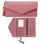Kraptick Women’s Wallet -Stylish and Compact Purse Clutch Wallet for Women, Stylish Card Coin Holder, Debit Card Holder, Money Organizer and Travel Wallet with 13 Slots (Dark Pink)