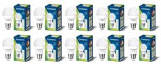 Crompton Dyna Ray 9 Watt LED Bulb Cool Day Light | Pack of 10 | B22 Base, Energy-Efficient | LED Bulb for Home & Office, Wide Light Spread