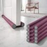 BTfash PVC Door Draft Stopper for Home | Under Door Noise Dust Guard | Cold/Heat Insulation Strip | Gap Sealer for Doors & Windows | Easy Installation. Pack of 5 (36IN_PO5_RED)