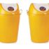 CELLO Plastic Manual-Lift Garbage Waste Dustbin with Wheel 120 LTR YELLOW/YELLOW (COMBO)