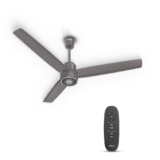 Havells FAB BLDC LED Ceiling Fan 1200mm, 5 star, LED Speed Indicator, 380 RPM, Up to 65% Savings,Reverse Rotation,4 Speed Modes,Low Wattage 30W, Low Noise,Air Flow:225 CMM, 3 Year Warranty,Stone Grey