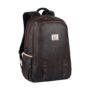 Gear Classic 20L Small Faux Leather Water Resistant Anti Theft 3 Compartment Laptop Backpack/Office Backpack for Men/Women