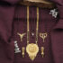 pearl jewelllry Brass Jewel Set(Gold)