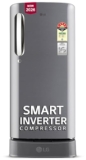 LG 185 L, 5 Star, Smart Inverter, Direct Cool Single Door Refrigerator (GLD1956ZAPZ, Shiny Steel, Base stand with Drawer, Fit Max Chiller Tray & Fast Ice Making)