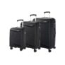 Kamiliant by American Tourister Rock-Lite 99L Hard Sided Trolley Bag for Men & Women with 3 Digit Combination Lock, Set of 3pc (Small, Medium & Large) – Black