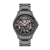 Armani Exchange Stainless Steel Analog Black Dial Men’s Watch-Ax2458, Band Color:Gray