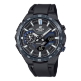 Casio Edifice ECB-2200PB-1ADF Bluetooth Analog-Digital Black Dial Men Watch Black Resin Strap (ED611)