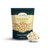 250 gm GIVASHU Authentic Mithila Unpolished Hand-Picked Phool Makhana | 100% Natural & Gluten-Free Foxnuts | High Protein & Fiber, Low Calorie Weight Loss Superfood
