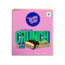 Yogabar Crunch Bar Dark Chocolate | 10g Protein Bar | No Added Sugar | Crunchy Bar with Almonds & Peanuts | Whey Protein Bar for Gym, Workout & Healthy Snacking | Pack of 12
