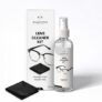 Glarefix Lens Cleaner Kit – 100ml Streak-Free Spray + Microfiber Cloth | Smudge-Free & Anti-Static Formula | Safe for Eyeglasses, Sunglasses, Camera Lenses & Phone Screens