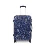 Luggero- Film Classic Light-Weight & Durable Polycarbonate Hello Blue Unisex Hard Luggage| Medium – 65cm|8 Smooth Spinner TPV Wheels, Outer Combi Lock