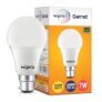 wipro Garnet 7W LED Bulb for Home & Office |Warm White (2700K) | B22 Base|220 Degree Light Coverage |4Kv Surge Protection |400V High Voltage Protection |Energy Efficient | Pack of 1