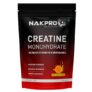 NAKPRO NUTRITION Micronised Creatine Monohydrate | 250g (62 Servings) | Tangy Orange | Trustified Certified | Rapid Absorption Pre/Post Workout