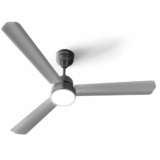 LONGWAY Luminair 1200 mm BLDC Ceiling Fan with Remote Control & LED Light | BEE 5 Star Rated | Ultra High Speed 3 Blade Anti-Dust Decorative | 5 Years Warranty (Gray, Pack of 1)
