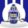 Attro Cool 1100ml Gallon Bottle Stylish & Functional Comes with FILP Top Lid Easy to Carry Grip Handle & Detachable Belt,Hydration Tracker,Bpa Free Ideal-Gym,Sports,Outdoors- Navy Blue
