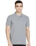 Allen Solly Men Grey Solid Polo Neck T-Shirt