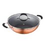 Bergner Infinity Chefs Forged Aluminium Non-Stick Kadai with Glass Lid (24 cm, 2.1 Litres, Induction Base, Copper)