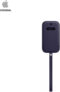 Apple Pouch for iPhone 12 Pro(Deep Violet, Leather)